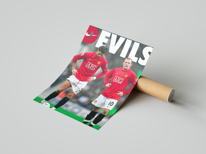 Ronaldo & Rooney 'Devils' Poster