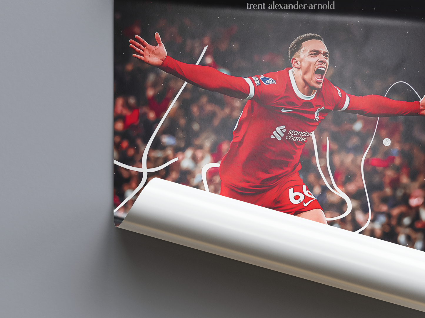 Poster „In Liverpool geboren und aufgewachsen“ von Trent Alexander-Arnold