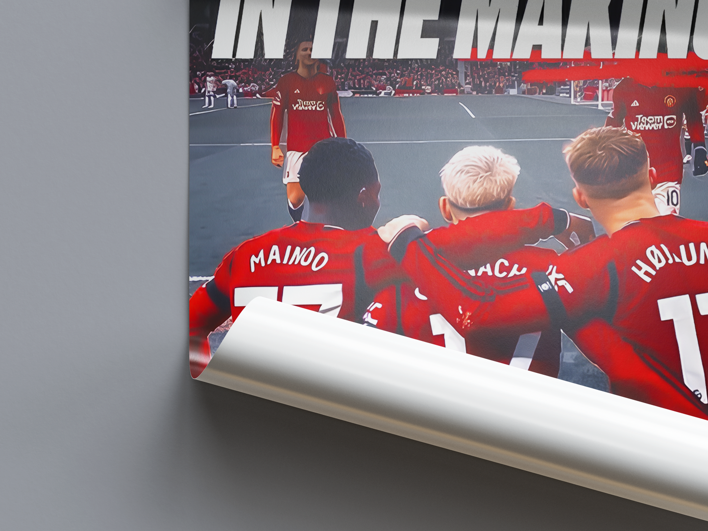 Mainoo, Garnacho & Højlund 'Legends In The Making' Poster