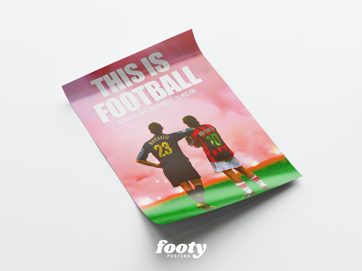 Costa & Materazzi 'This Is Football' Poster