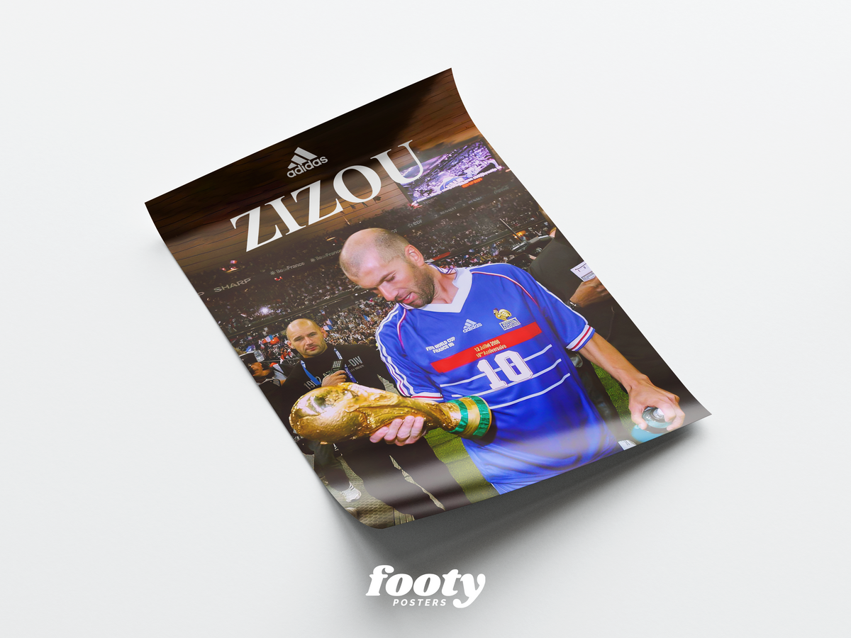 Zinedine Zidane 'Zizou World Cup' Poster