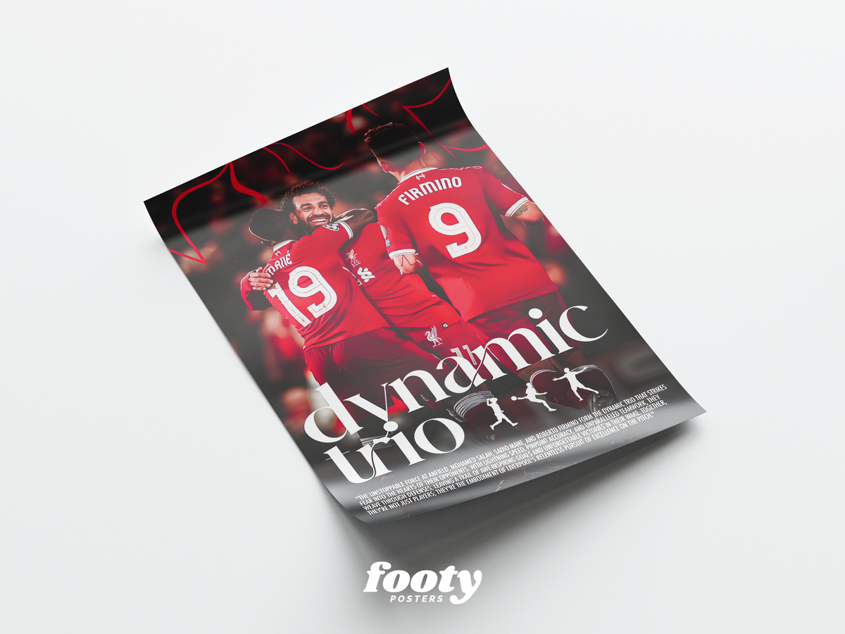Mane, Salah & Firmino 'Dynamic Trio' Poster