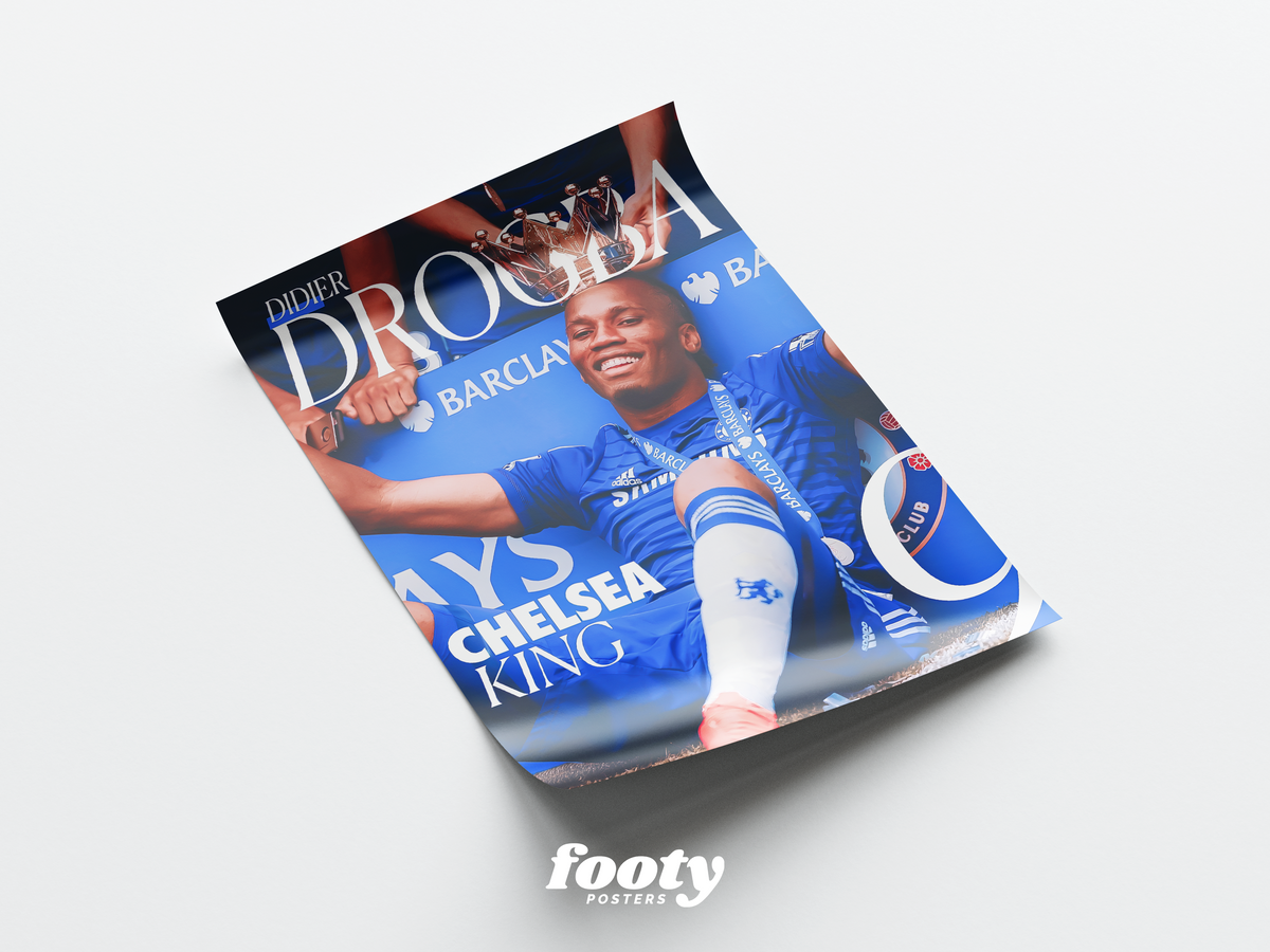 Didier Drogba 'Chelsea King' Poster