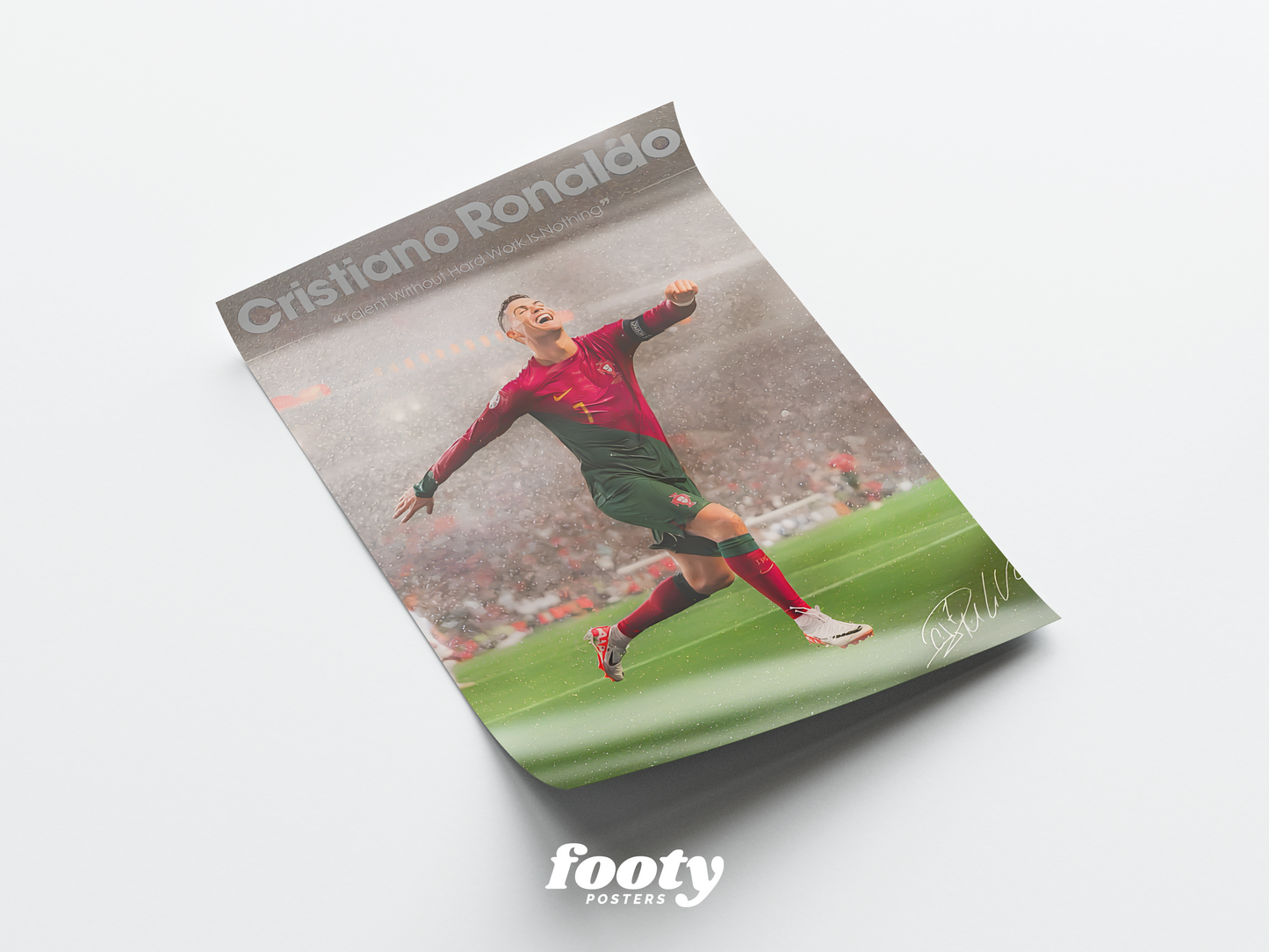 Cristiano Ronaldo 'Hard Work' Poster