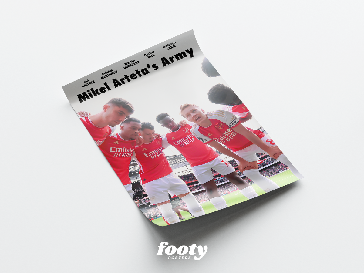 Arteta's Army 23/24 Poster