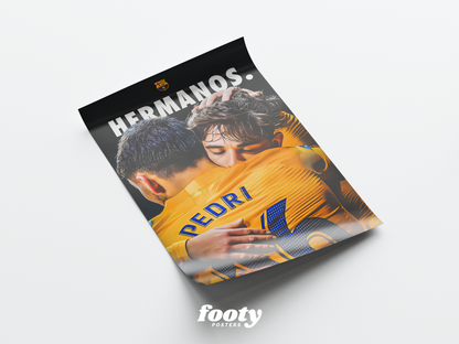 Pedri 'Hermanos' Poster