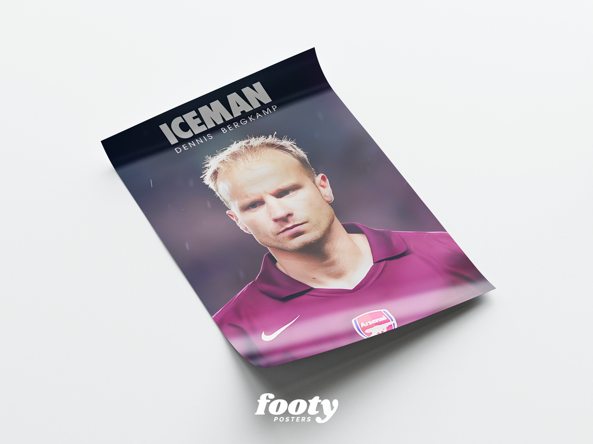 Dennis Bergkamp 'ICEMAN' Poster