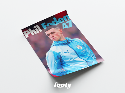 Phil Foden 'Number' Poster