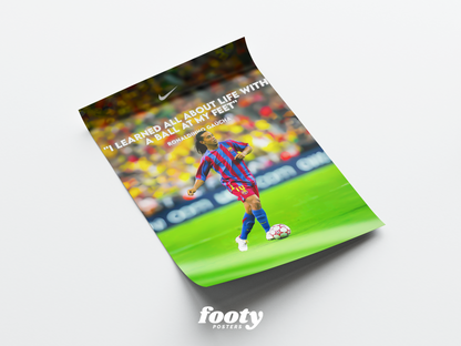 Ronaldinho 'Quote' Poster