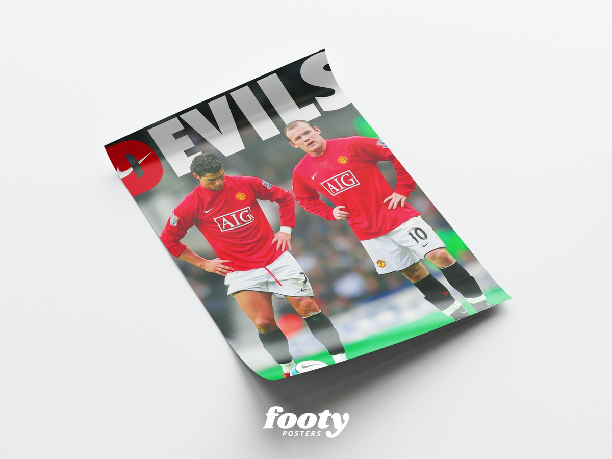 Ronaldo & Rooney 'Devils' Poster
