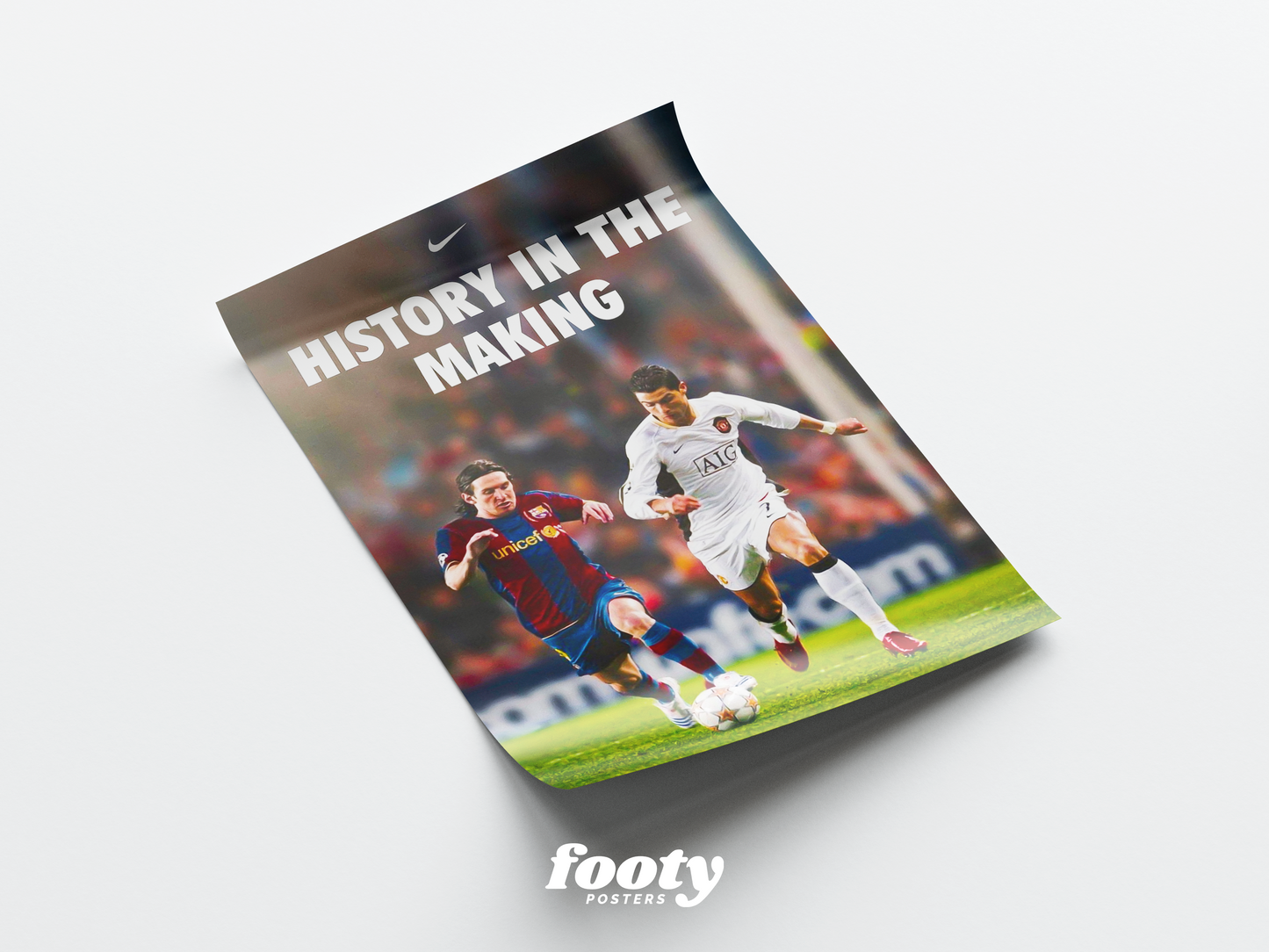 Messi & Ronaldo 'History In The Making' Poster