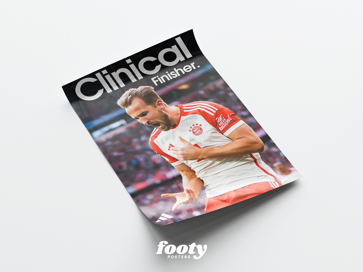 Harry Kane 'Clinical Finisher' Poster