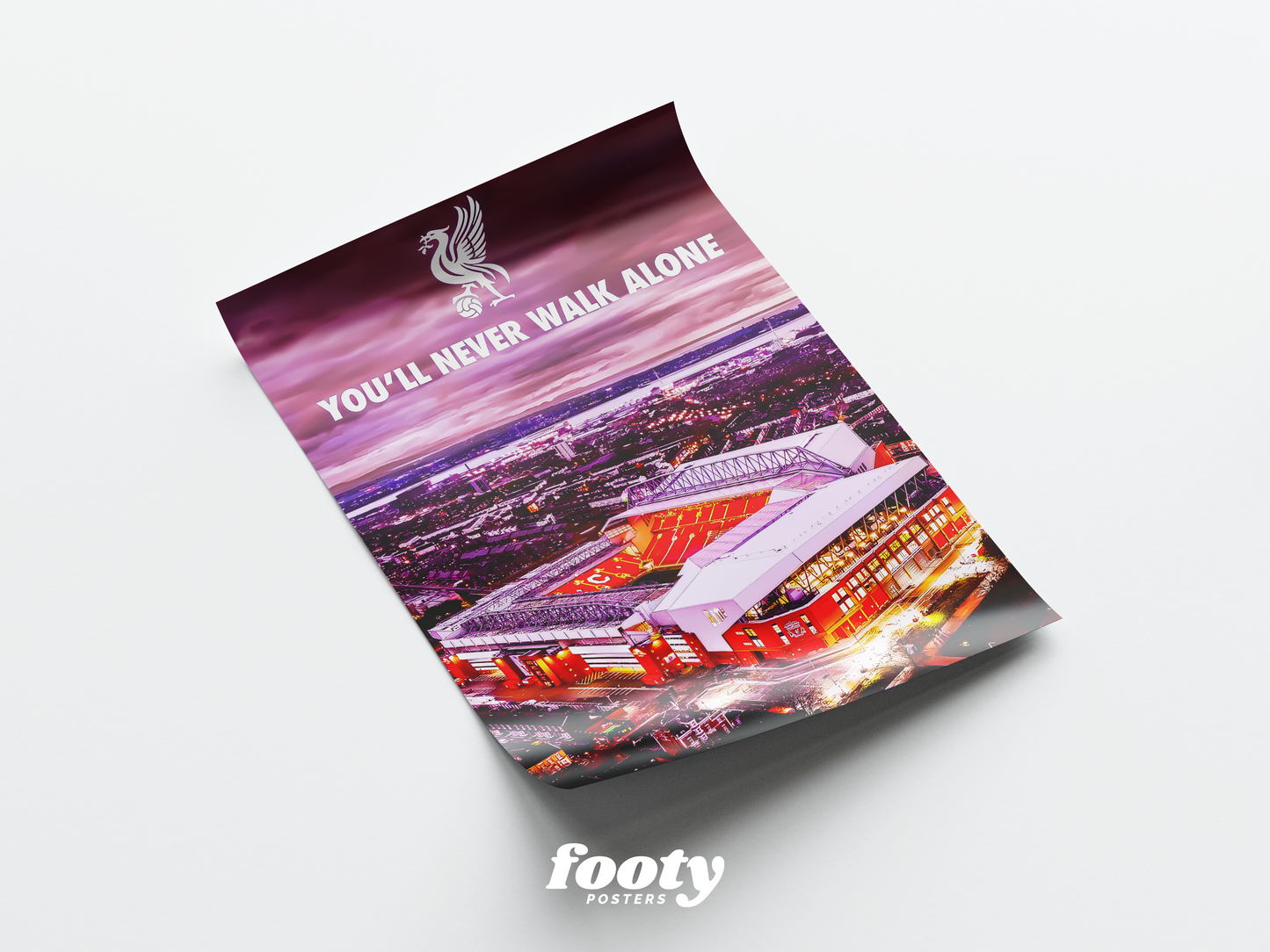 Poster „You’ll Never Walk Alone“ des Liverpool FC