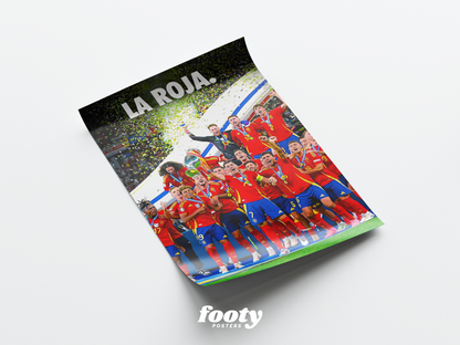 Spain Euros 24 'La Roja' Poster