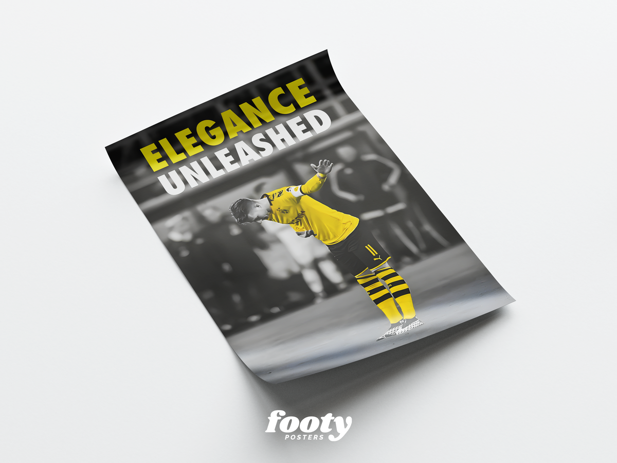 Marco Reus „Entfesselte Eleganz“-Poster