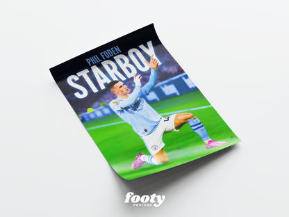 Phil Foden 'Starboy' Poster