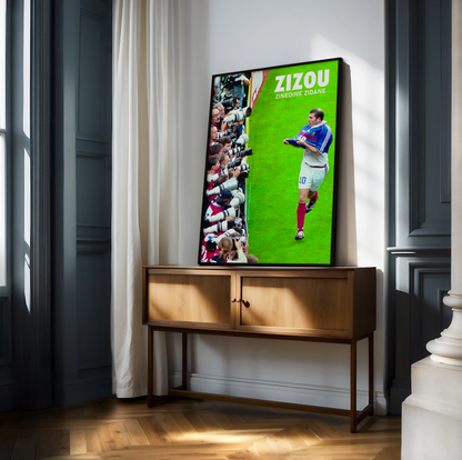 Zinedine Zidane 'Zizou' Iconic Poster