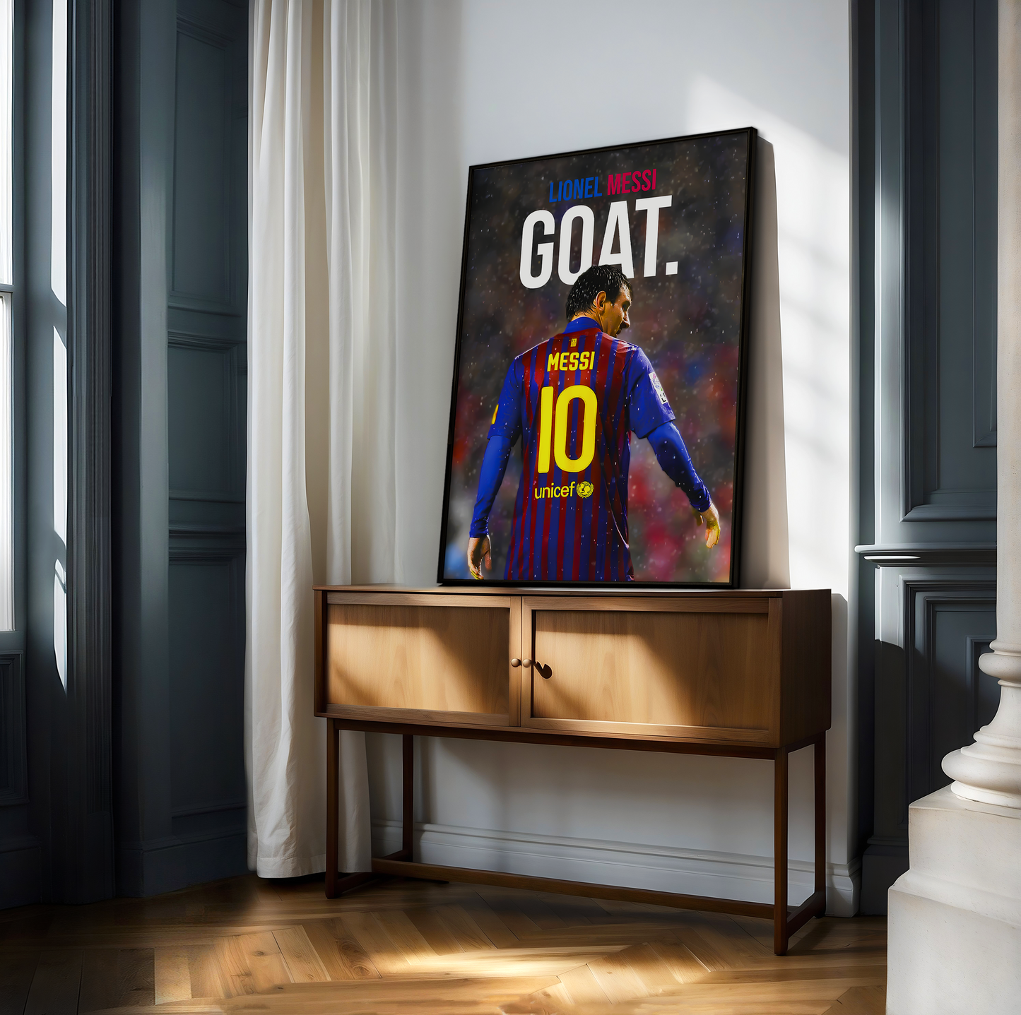 Poster „Der Auserwählte“ von Lionel Messi
