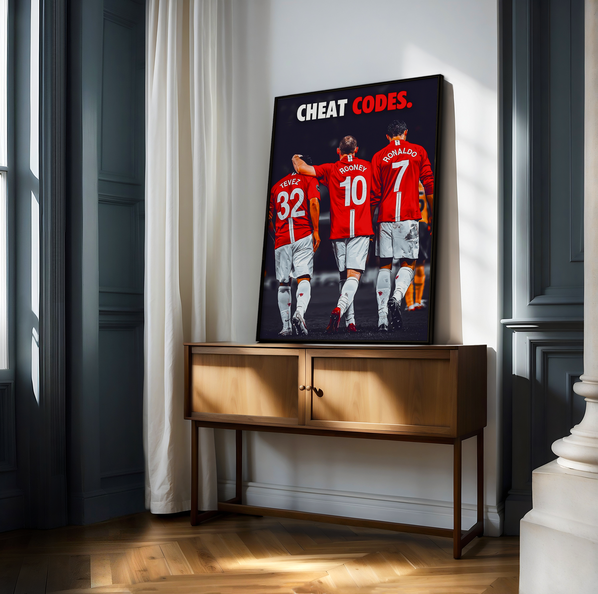 Tevez, Rooney & Ronaldo 'Cheat Codes' Poster