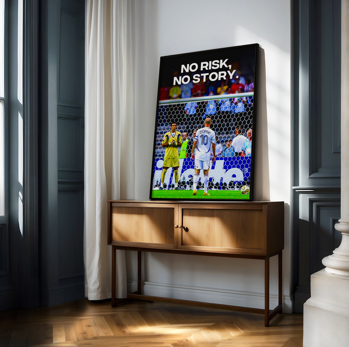 Zinedine Zidane 'No Risk No Story' Poster