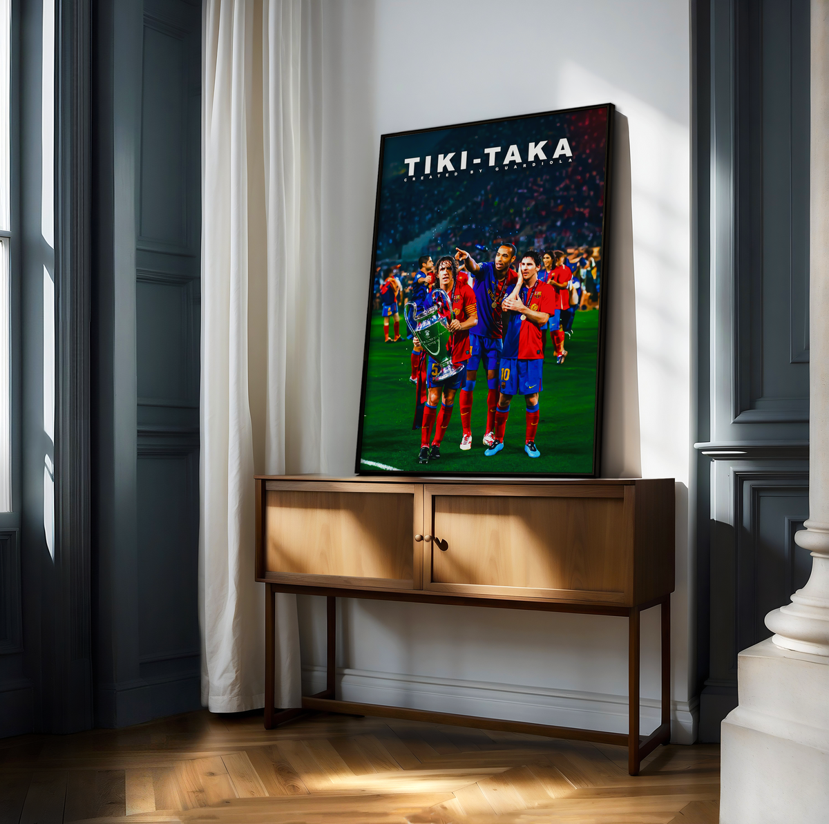 Puyol, Henry & Messi 'Tiki Taka' Poster