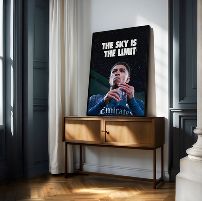 Poster „Der Himmel ist die Grenze“ von Jude Bellingham