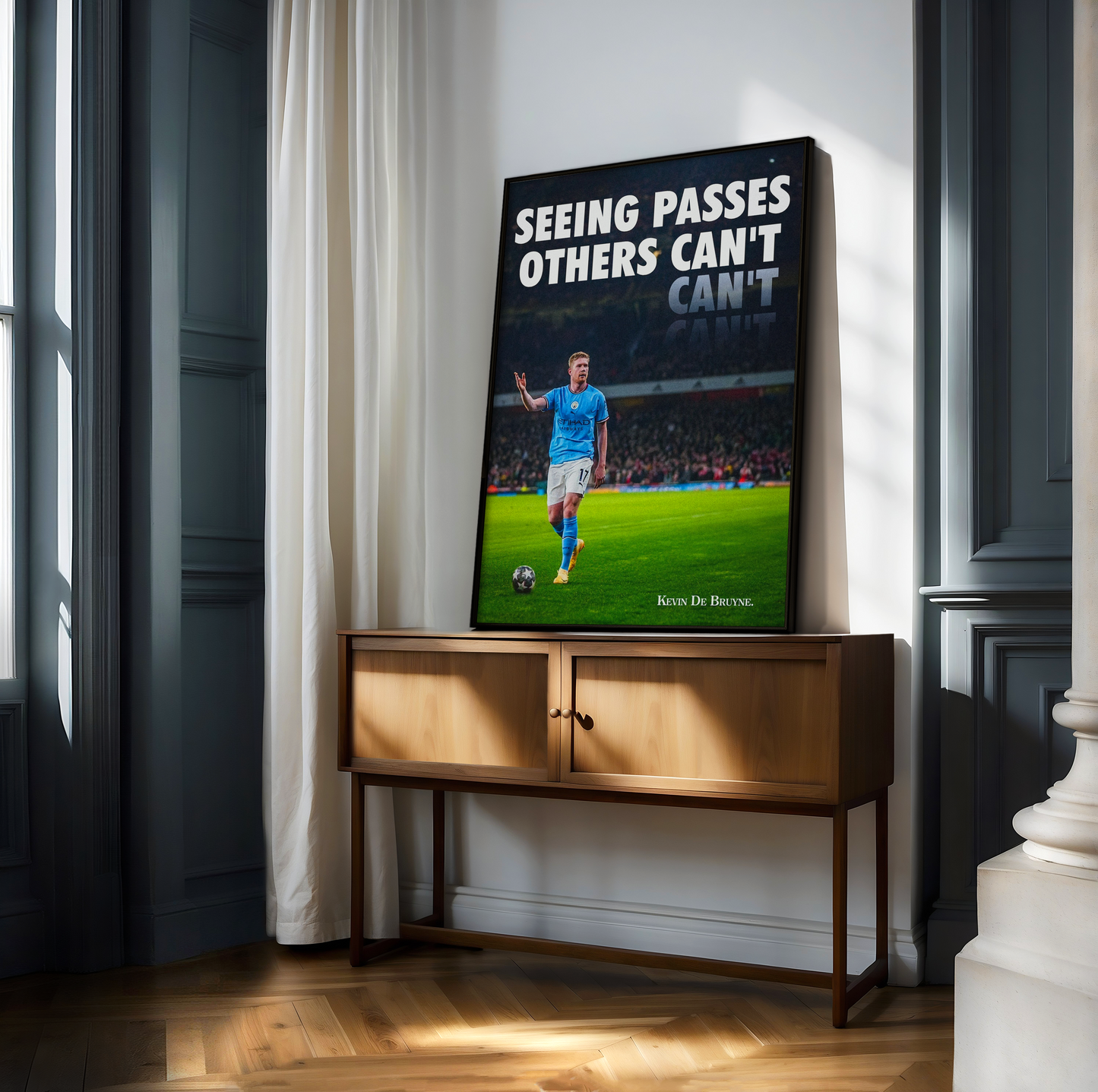 Kevin De Bruyne 'Seeing Passes' Poster