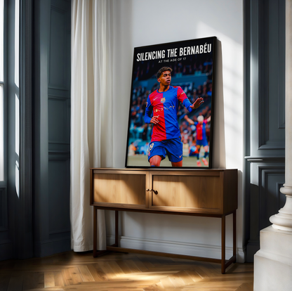 Lamine Yamal 'Silencing The Bernabéu' Poster