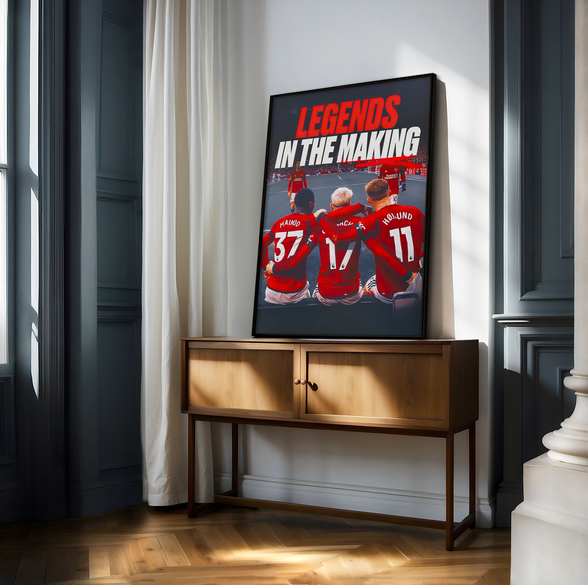 Mainoo, Garnacho & Højlund 'Legends In The Making' Poster