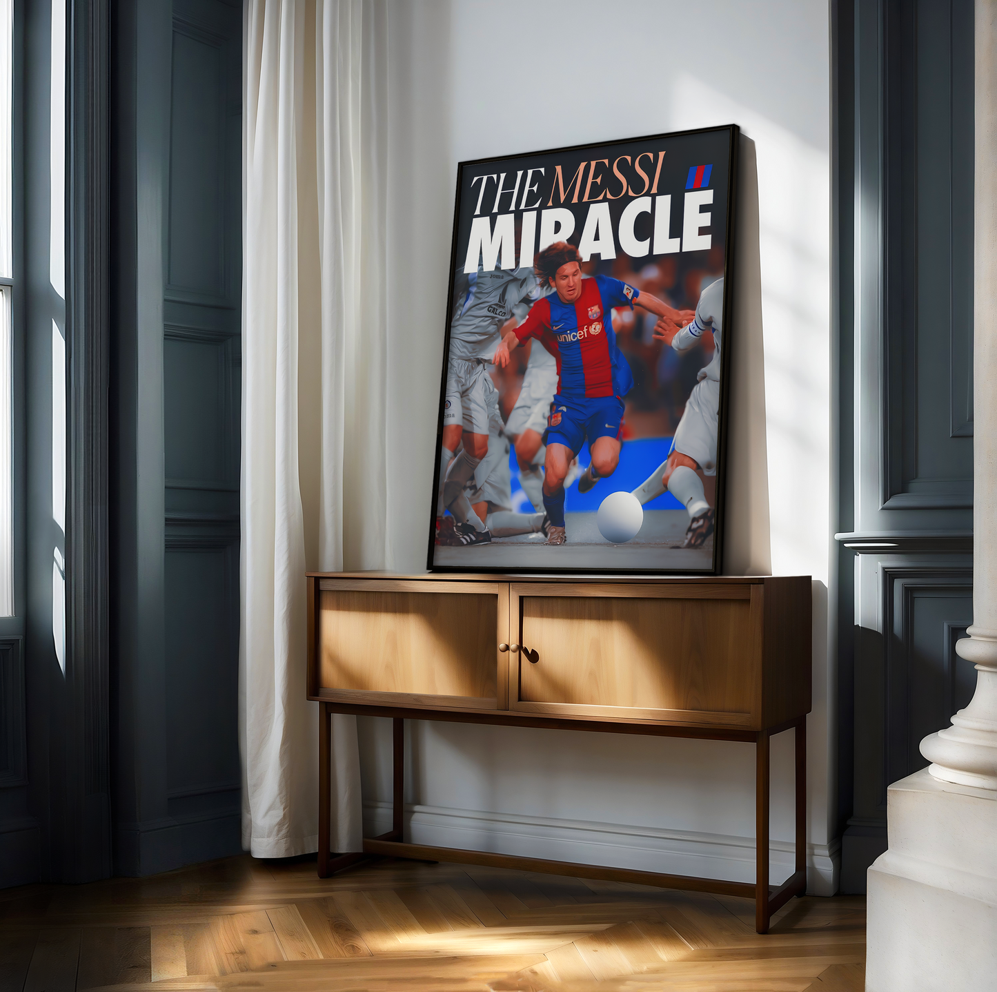 Poster „Der Auserwählte“ von Lionel Messi