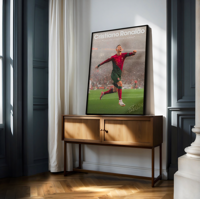Cristiano Ronaldo Focus „Er hat es getan“-Poster