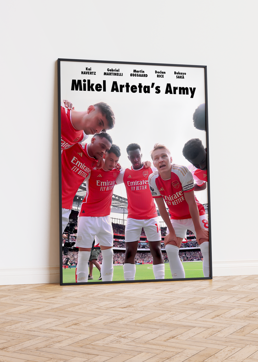 Arteta's Army 23/24 Poster